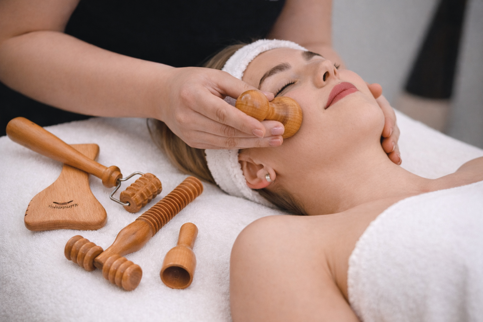 Armonía facial maderoterapia rodillo Barcelona